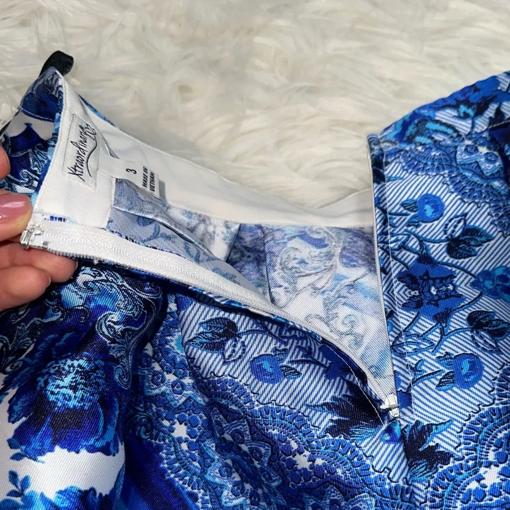 Xtraordinary Blue and White Prom Dress - Picture 9 of 16